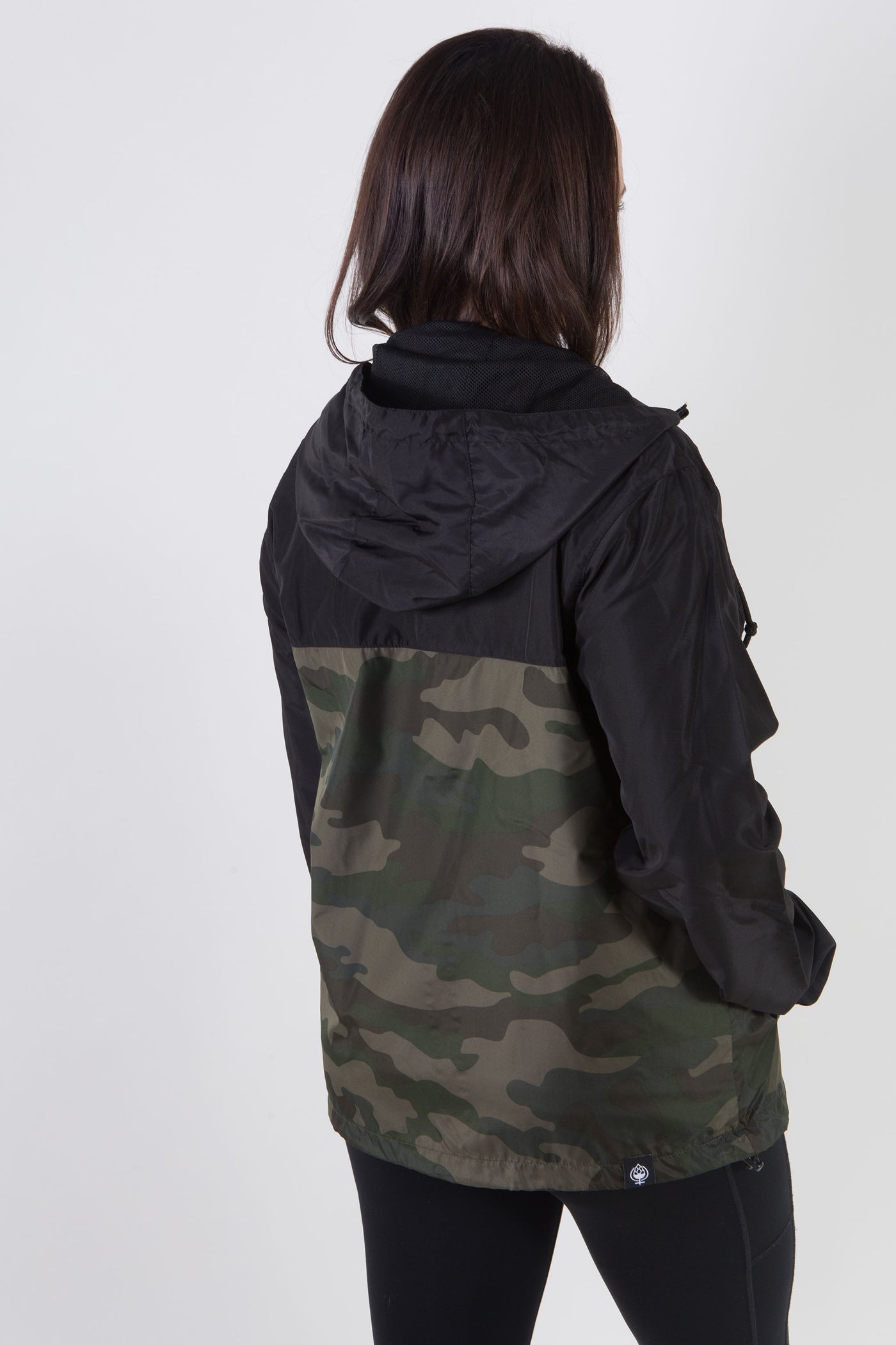 Bottle x Opener Windbreaker Black Camo Girls In Craft