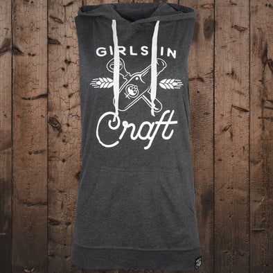 Bottle x Opener Muscle Hoodie-Charcoal Heather