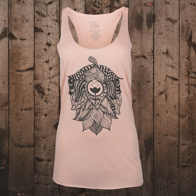 SMALL PEACH ONLY-Liberty X Doodle Racerback Tank