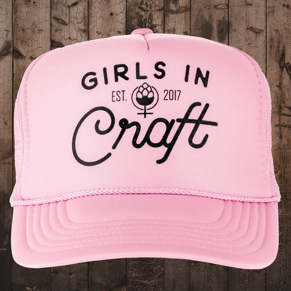 OG Logo Foam Trucker Hat-Pink