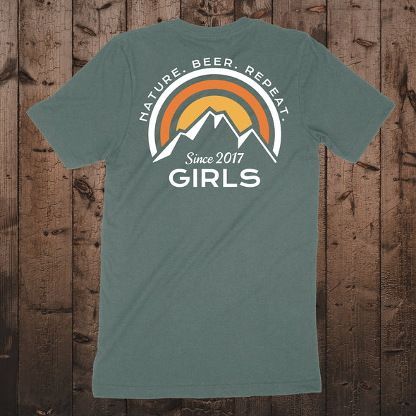 Nature.Beer. Repeat. Short Sleeve Tee-Heather Forest