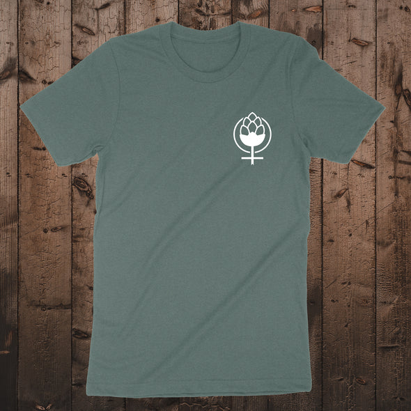 Nature.Beer. Repeat. Short Sleeve Tee-Heather Forest