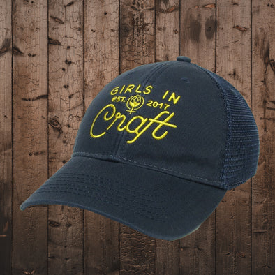 OG Logo Relaxed Twill Trucker Navy/Gold