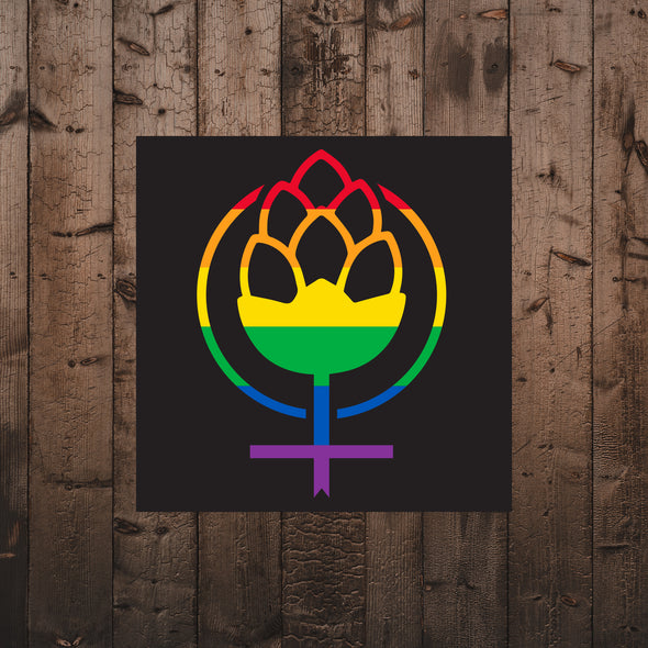 Pride Sticker-Black