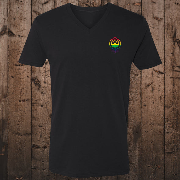 Liberty Pride Relaxed V-neck-Black