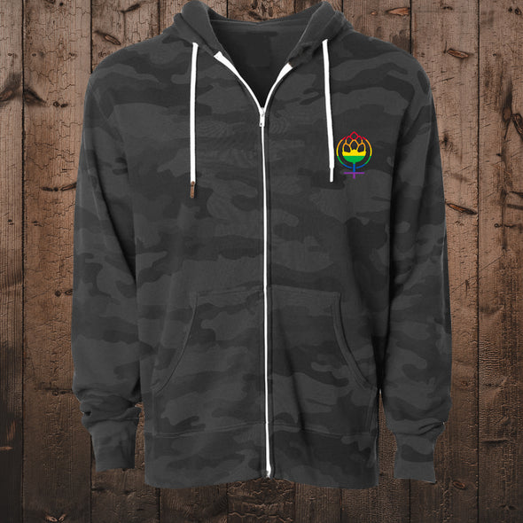 MEDIUM ONLY-Liberty Pride Unisex Zip-hood