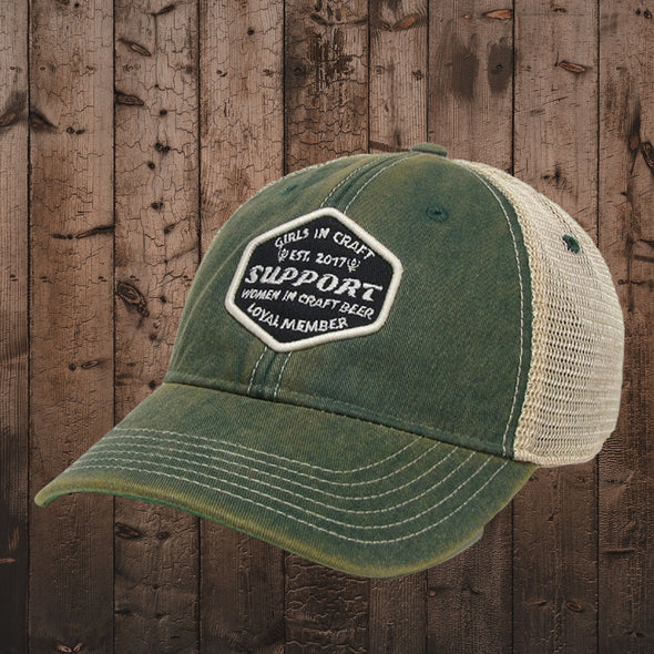 Support Member Ole'Trucker Hat-Dark Green