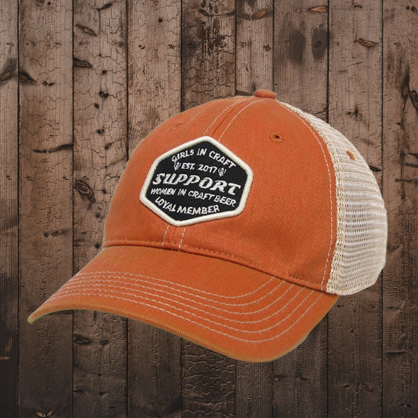 Support Member Ole'Trucker Hat-Orange