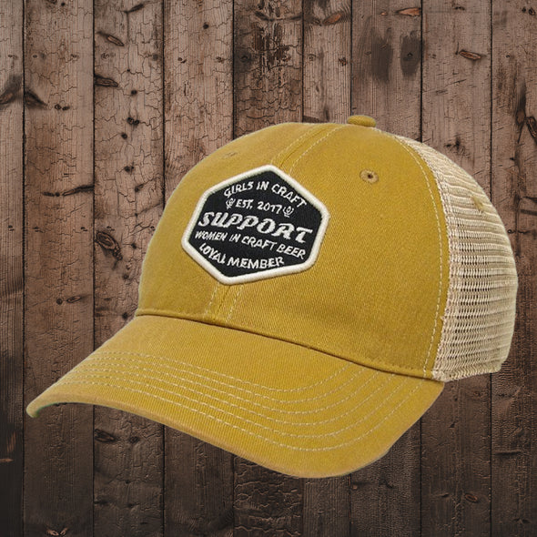 Support Member Ole'Trucker Hat-Mustard
